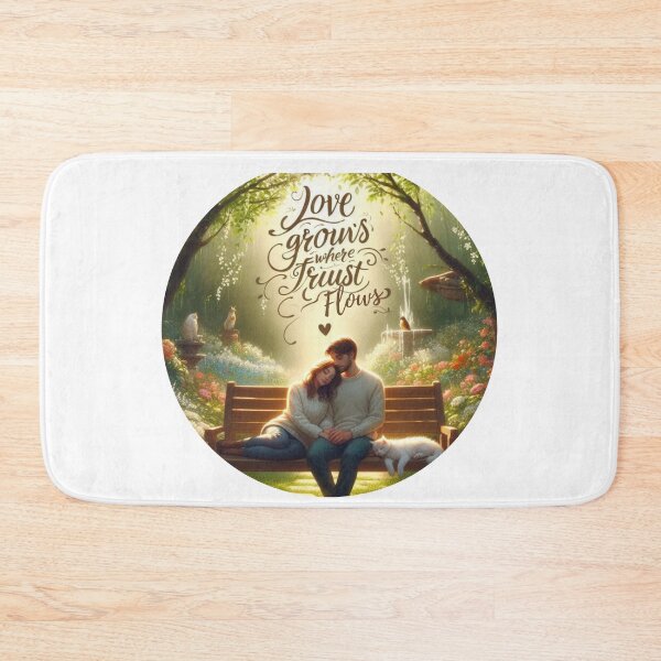 Item preview, Love Grows Where Trust Flows – Romantic Nature-Inspired Design designed and sold by bannzy.