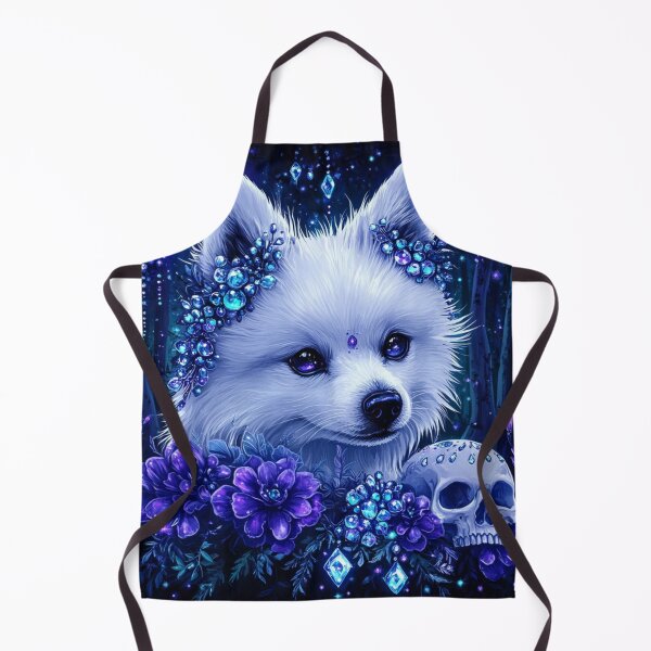 Item preview, Haunted Japanese Spitz designed and sold by Nocturne Paws.