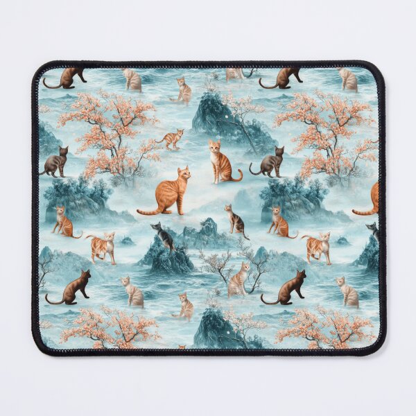 Item preview, Dreamlike Thai Street Cats Ukiyo-e Landscape designed and sold by IssaraStudio.