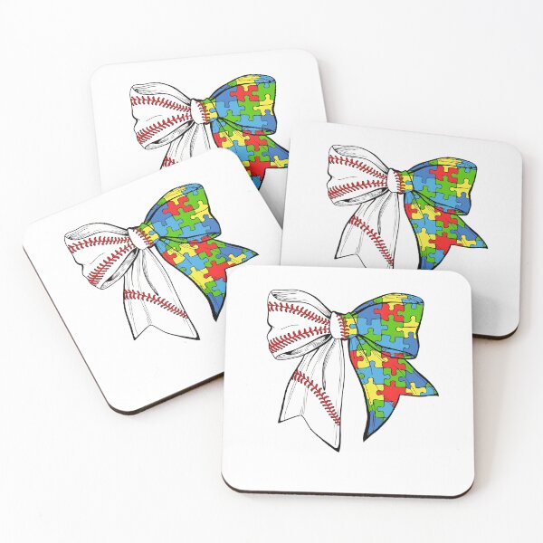 Item preview, Autism Baseball Coquette Bow, Autism Awareness Coquette designed and sold by Ivanbrockhouse.