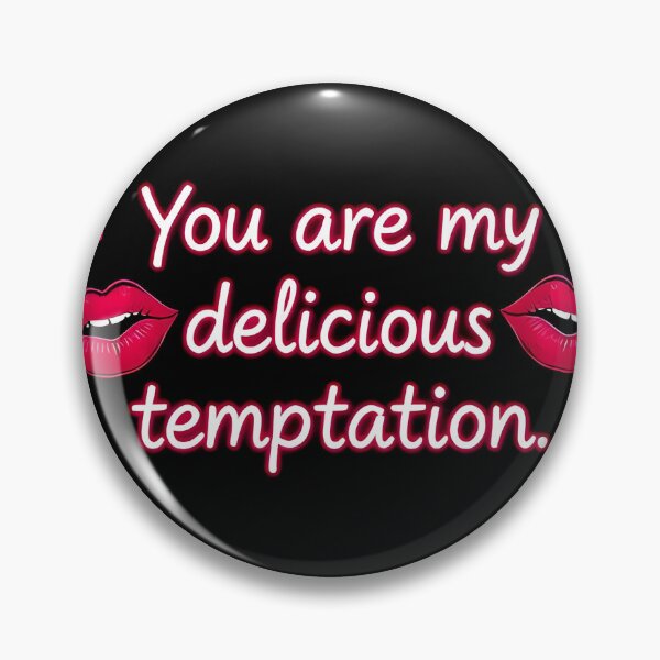 Item preview, You Are My Delicious Temptation: Pink Neon Font Design with Hearts and Lips designed and sold by FestivityFinds.