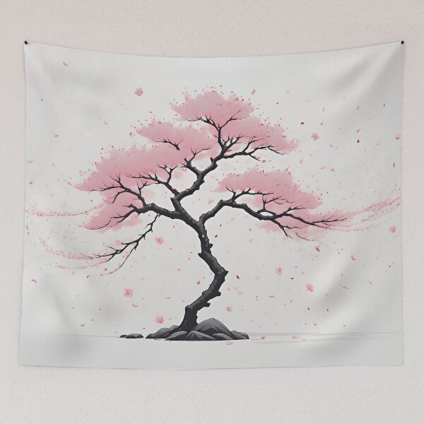 Item preview, Serene Sakura: Minimalist Cherry Blossom Tree designed and sold by NeoHues.