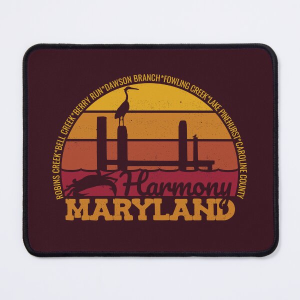Item preview, Harmony Maryland Sunset Retro Local Pride Logo designed and sold by CRHPOD20.