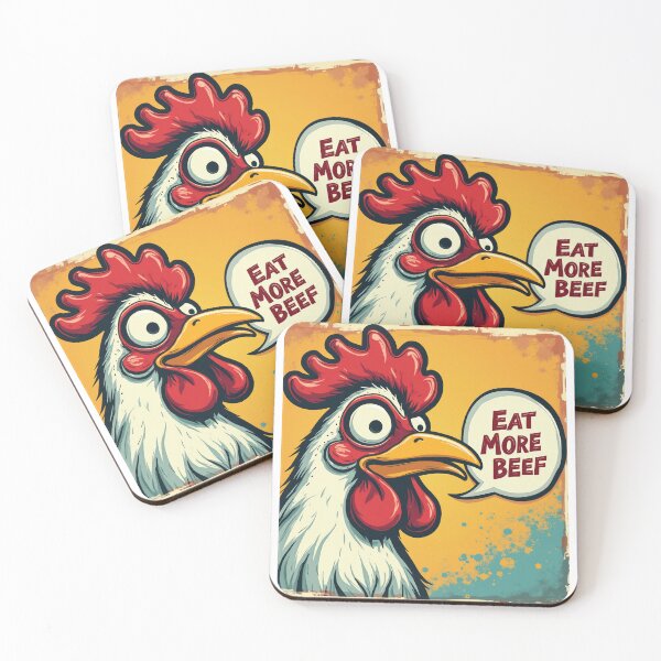 Item preview, Contrarian Chicken: "Eat More Beef" designed and sold by duke818.