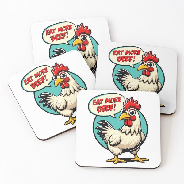 Item preview, Contrarian Chicken: "Eat More Beef" designed and sold by duke818.