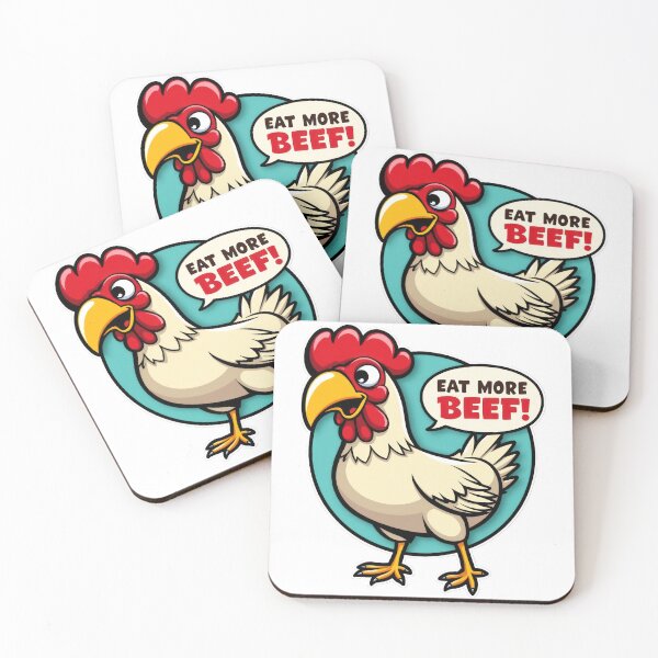 Item preview, Contrarian Chicken: "Eat More Beef" designed and sold by duke818.
