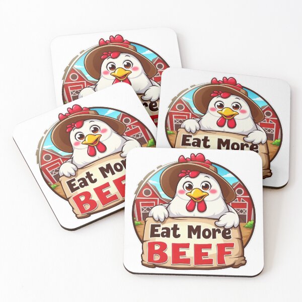 Item preview, Contrarian Chicken: "Eat More Beef" designed and sold by duke818.