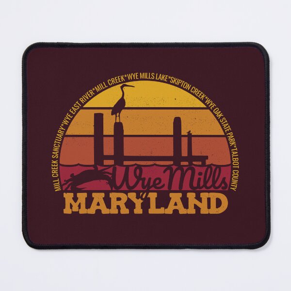 Item preview, Wye Mills Maryland Sunset Retro Local Pride Logo designed and sold by CRHPOD20.