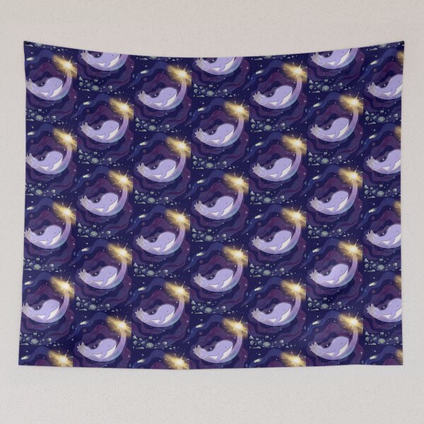 Item preview, Purple whale plush design designed and sold by Keeping Art Heavenly.