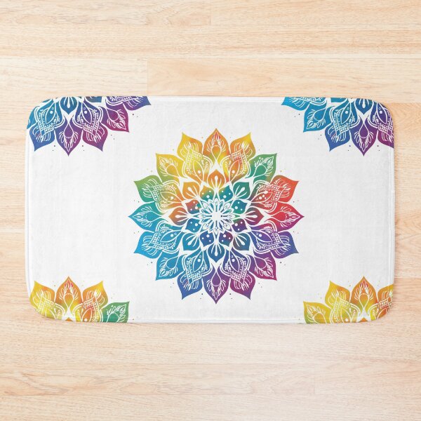 Item preview, Pattern : Vibrant Rainbow Mandala , Seamless Boho  designed and sold by Eksama Design.