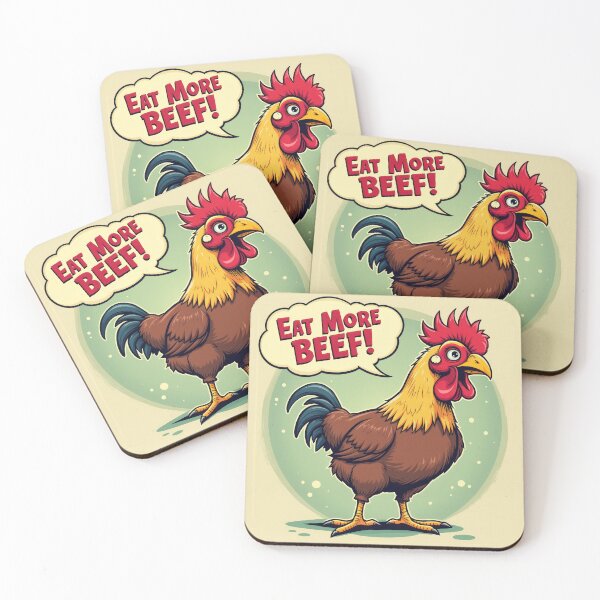 Item preview, Contrarian Chicken: "Eat More Beef" designed and sold by duke818.