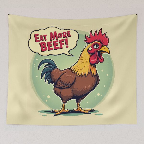 Item preview, Contrarian Chicken: "Eat More Beef" designed and sold by duke818.