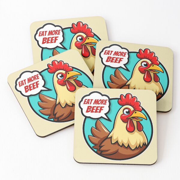Item preview, Contrarian Chicken: "Eat More Beef" designed and sold by duke818.