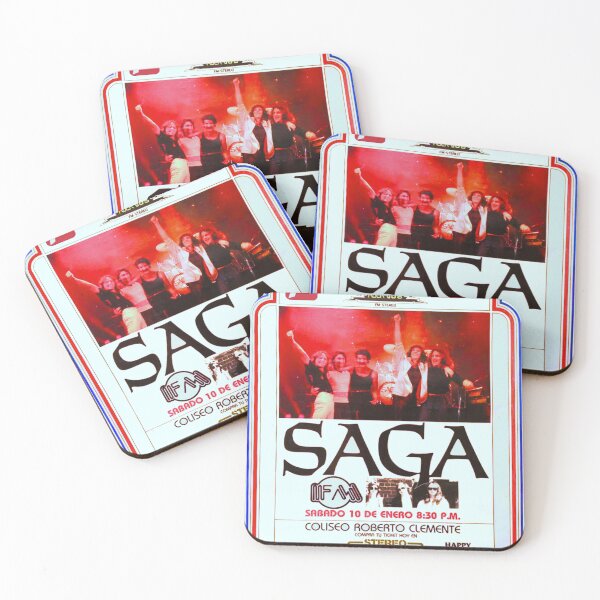 Item preview, Saga & FM live in San Juan P.R. 1981 designed and sold by empanadilla.