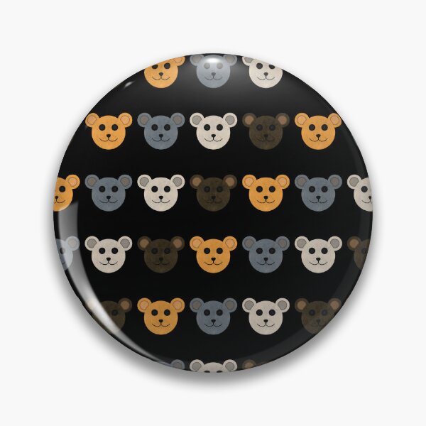 Item preview, Teddy Bears (Black Seamless Pattern) designed and sold by IKDG.