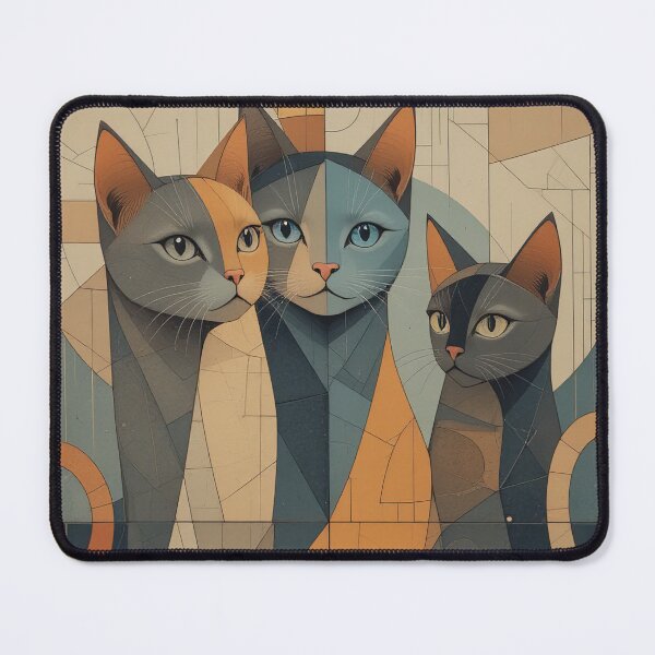 Item preview, Grey Cats Vintage Abstract Whimsical Zentangle Art designed and sold by Witty Shirts.