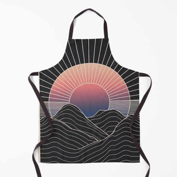 Item preview, Wireframe Cosmic Mountain Sunset Art Modern Abstract Ambience designed and sold by toronjanino.