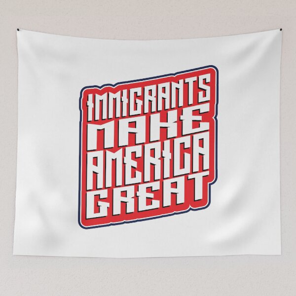 Item preview, Immigrants Make America Great - USA designed and sold by Whimsical Thinker.