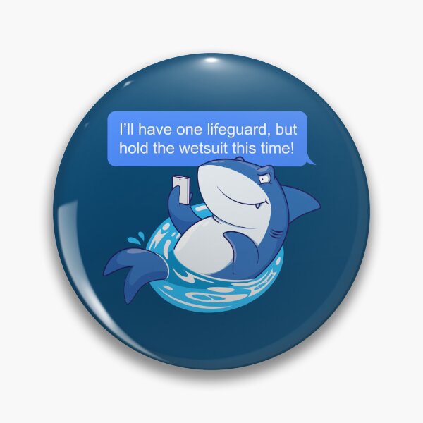 Item preview, Shark ordering dinner - one order of lifeguard please! designed and sold by messy-nessie.