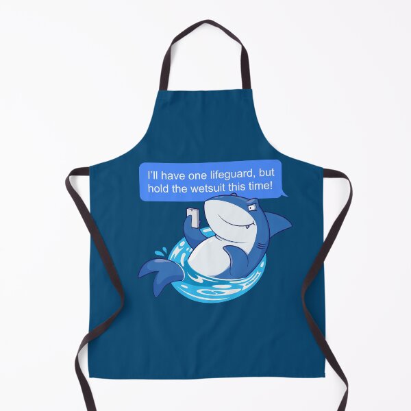 Item preview, Shark ordering dinner - one order of lifeguard please! designed and sold by messy-nessie.