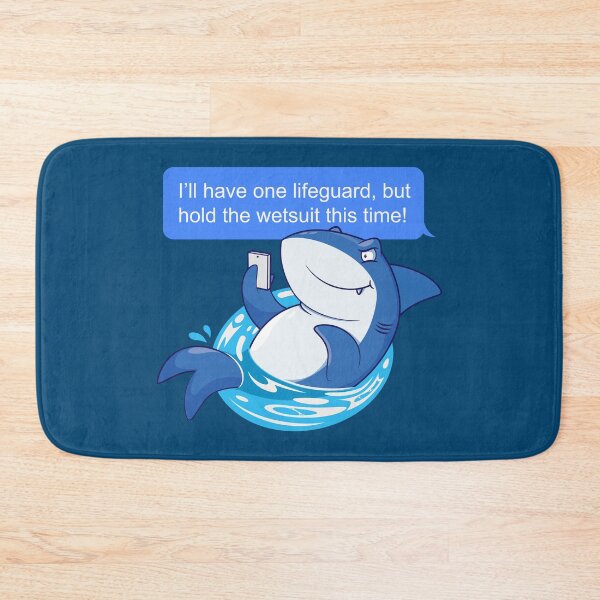 Item preview, Shark ordering dinner - one order of lifeguard please! designed and sold by messy-nessie.