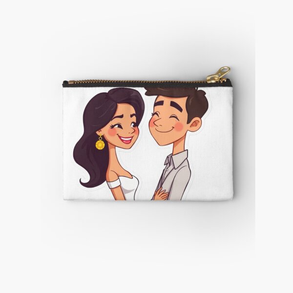 Item preview, Adorable Couple Sticker: Perfect for Love and Friendship designed and sold by FestivityFinds.