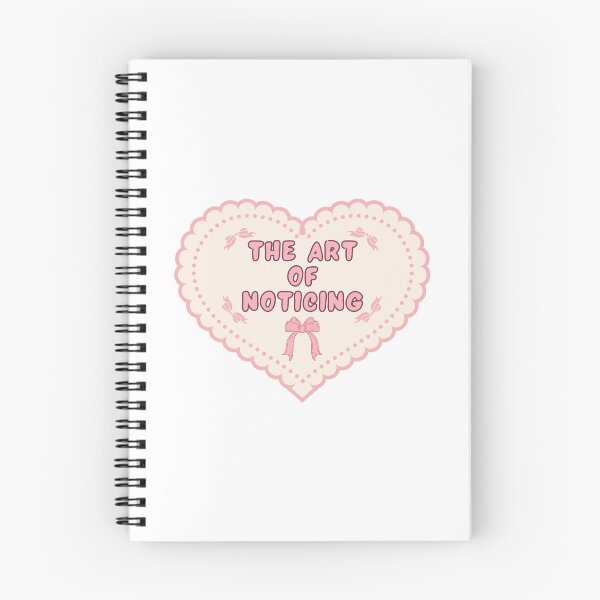 Item preview, The Art of Noticing | simple version ~ cute pink aesthetic designed and sold by Raining Cats & Books.