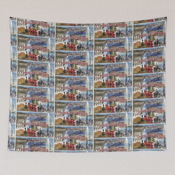 Item preview, Philadelphia PA Philly landmarks Postcard designed and sold by ChattyKathieGifts.