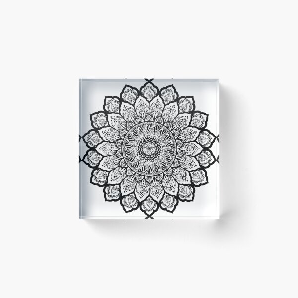 Item preview, Intricate Black and White Mandala Design with Geometric Patterns, Perfect for Creative Projects, Printable Posters, and Home Decor or Wall Art. designed and sold by Texturacreation.