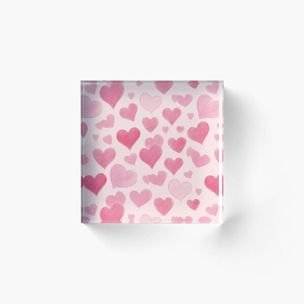Item preview, Pink Love, Romantic Blush Hearts Scatter, Sweetheart Pastel Scribbles, Love in Every Stroke, Soft Heart Harmony designed and sold by Kintsugi99.