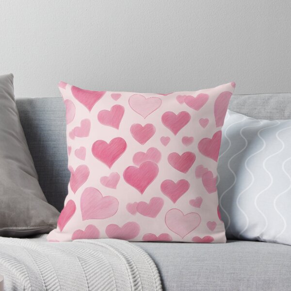 Artikelvorschau, Rosa Liebe, Romantisches Blush Hearts Scatter, Süßes Pastell-Kritzeln, Liebe in jedem Strich, Sanfte Herzharmonie entworfen und verkauft von Kintsugi99.