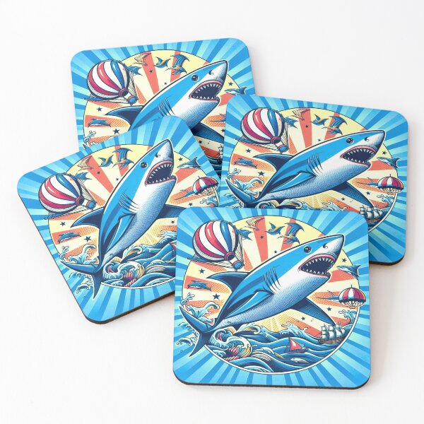 Item preview, pop art style shark designed and sold by Dogandesighn.
