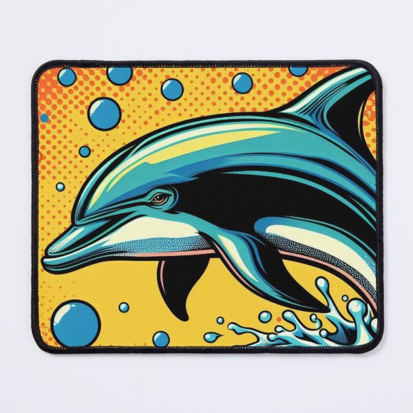 Item preview, pop art style dolphin designed and sold by Dogandesighn.