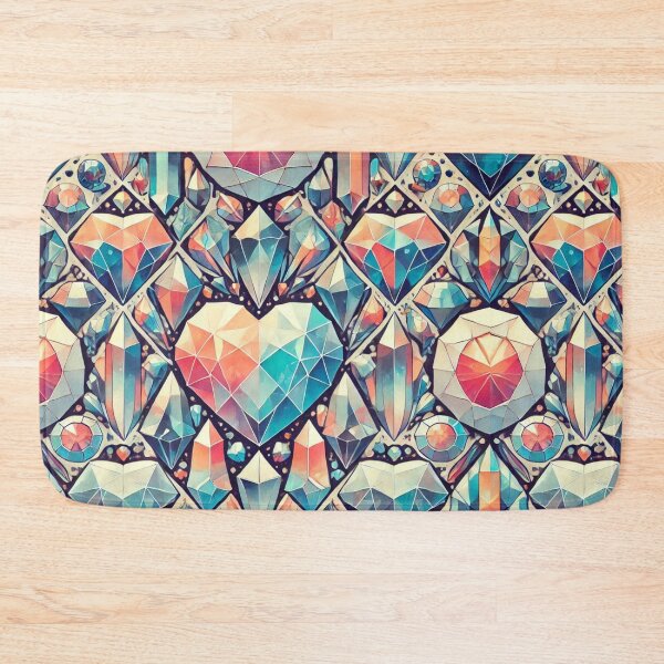 Item preview, Gemstone Heart Love Pattern designed and sold by Kalpa.