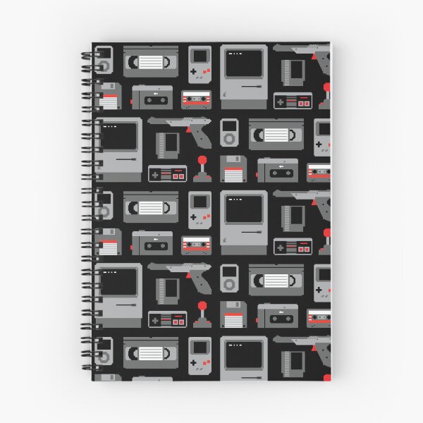 Item preview, 8 Bit Pixel Gadgets | Retro VHS Cassette | Vintage Gaming Pattern designed and sold by Gamma-Ray.