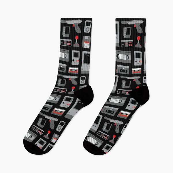 Item preview, 8 Bit Pixel Gadgets | Retro VHS Cassette | Vintage Gaming Pattern designed and sold by Gamma-Ray.