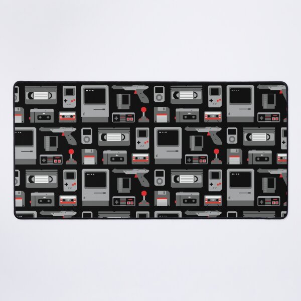 Item preview, 8 Bit Pixel Gadgets | Retro VHS Cassette | Vintage Gaming Pattern designed and sold by Gamma-Ray.