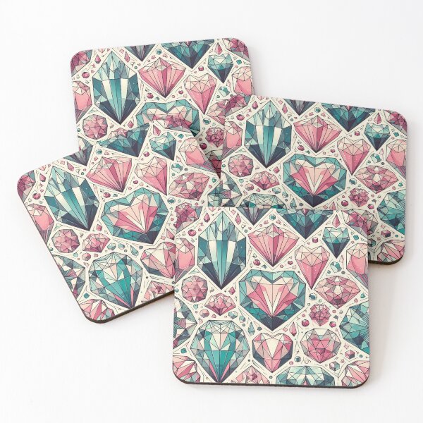Item preview, Gemstone Heart Love Pattern designed and sold by Kalpa.