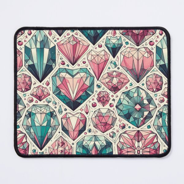 Item preview, Gemstone Heart Love Pattern designed and sold by Kalpa.