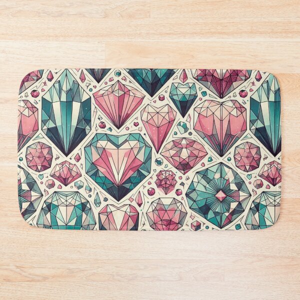 Item preview, Gemstone Heart Love Pattern designed and sold by Kalpa.