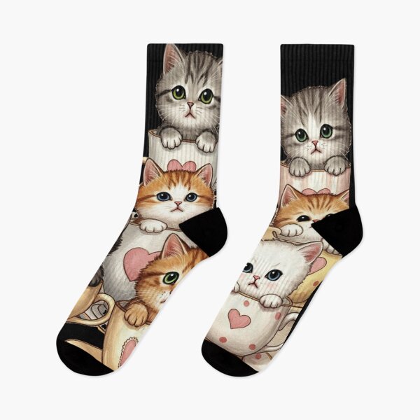 Item preview, Cute Kitten In A Tea Cup, Pastel Colors designed and sold by PixelStoneDesign .