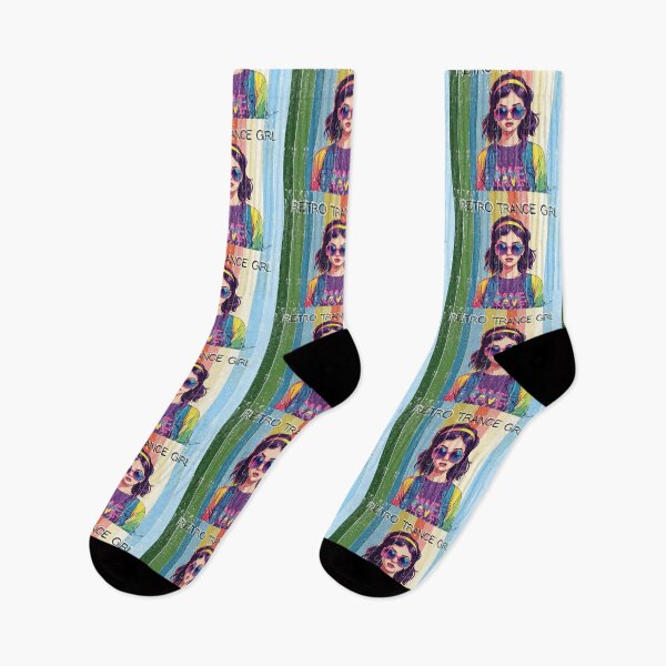 Item preview, Retro Trance Girl Rave designed and sold by Hen-C-Art.