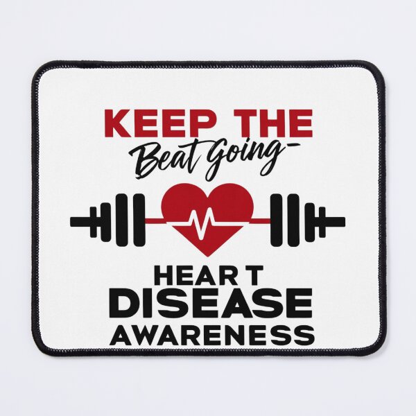 Item preview, Keep the Beat Going | Heart Disease Awareness & Fitness Motivation designed and sold by catthemedic.