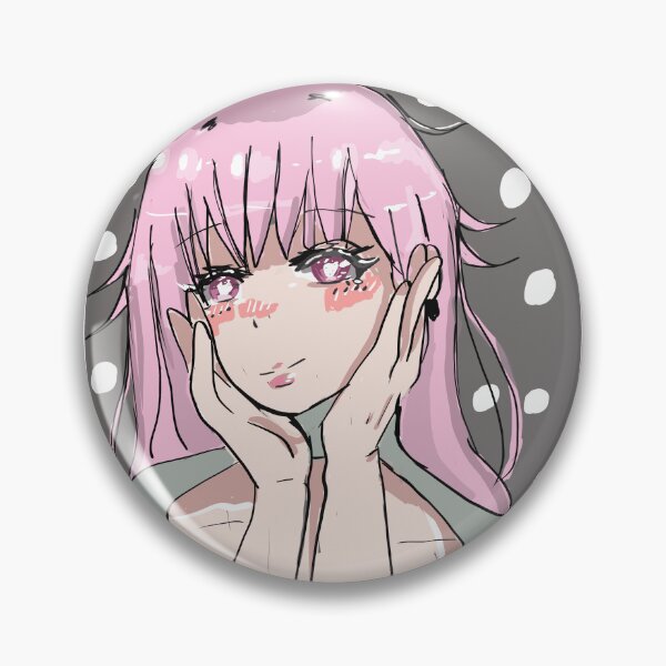 Item preview, pink anime girl with gray backround x designed and sold by MysticRacoon6.