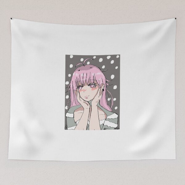 Item preview, pink anime girl with gray backround x designed and sold by MysticRacoon6.