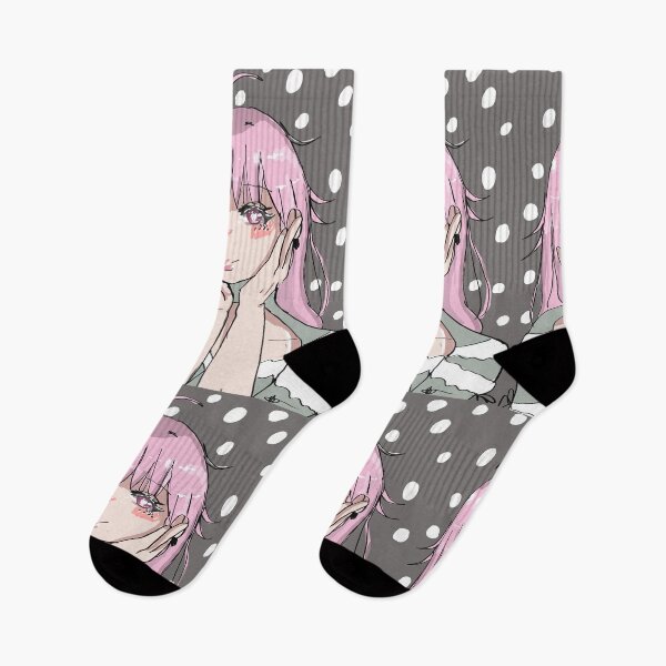 Item preview, pink anime girl with gray backround x designed and sold by MysticRacoon6.