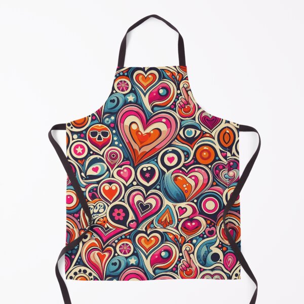 Item preview, Minimalistic abstract vibrant hearts seamless pattern designed and sold by Kalpa.