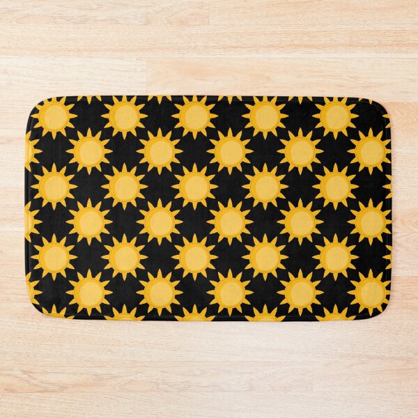 Item preview, Shining Sun On Black Background Pattern  designed and sold by PatternTitan.