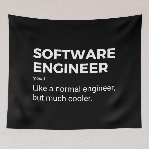 Item preview, Software Engineer Like A Normal Engineer But Much Cooler Funny Engineering designed and sold by CuteLovelyDesigns.