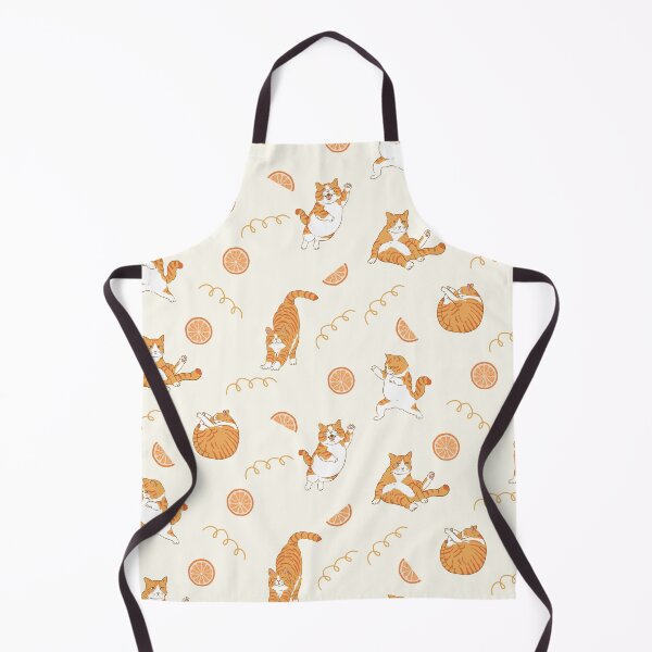 Item preview, Playful Ginger Cats & Oranges – Cute Whimsical Pattern designed and sold by shopfindingbeni.